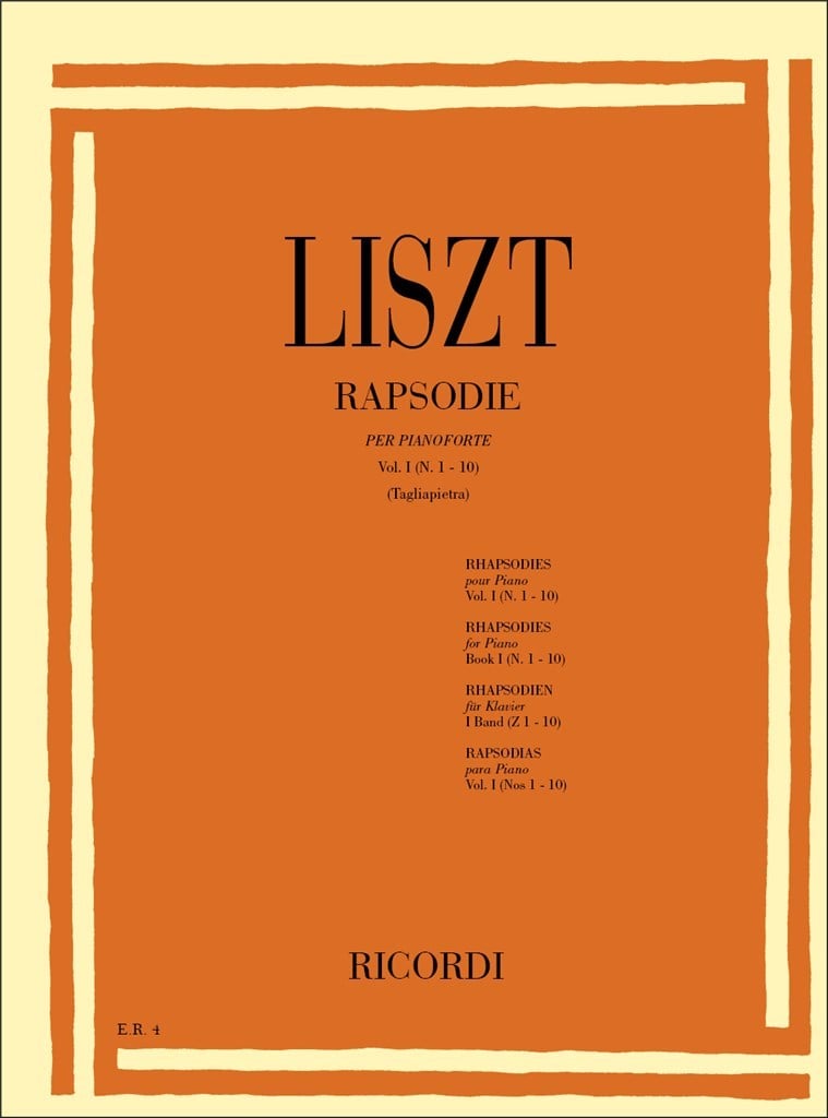 19 Rapsodie Ungheresi, 1 Rapsodia Spagnola: Vol I